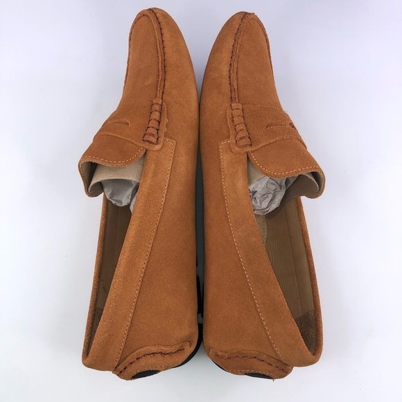 The Men’s Store Bloomingdales Marigold Penny Driver Loafer Shoes - Picture 3 of 8